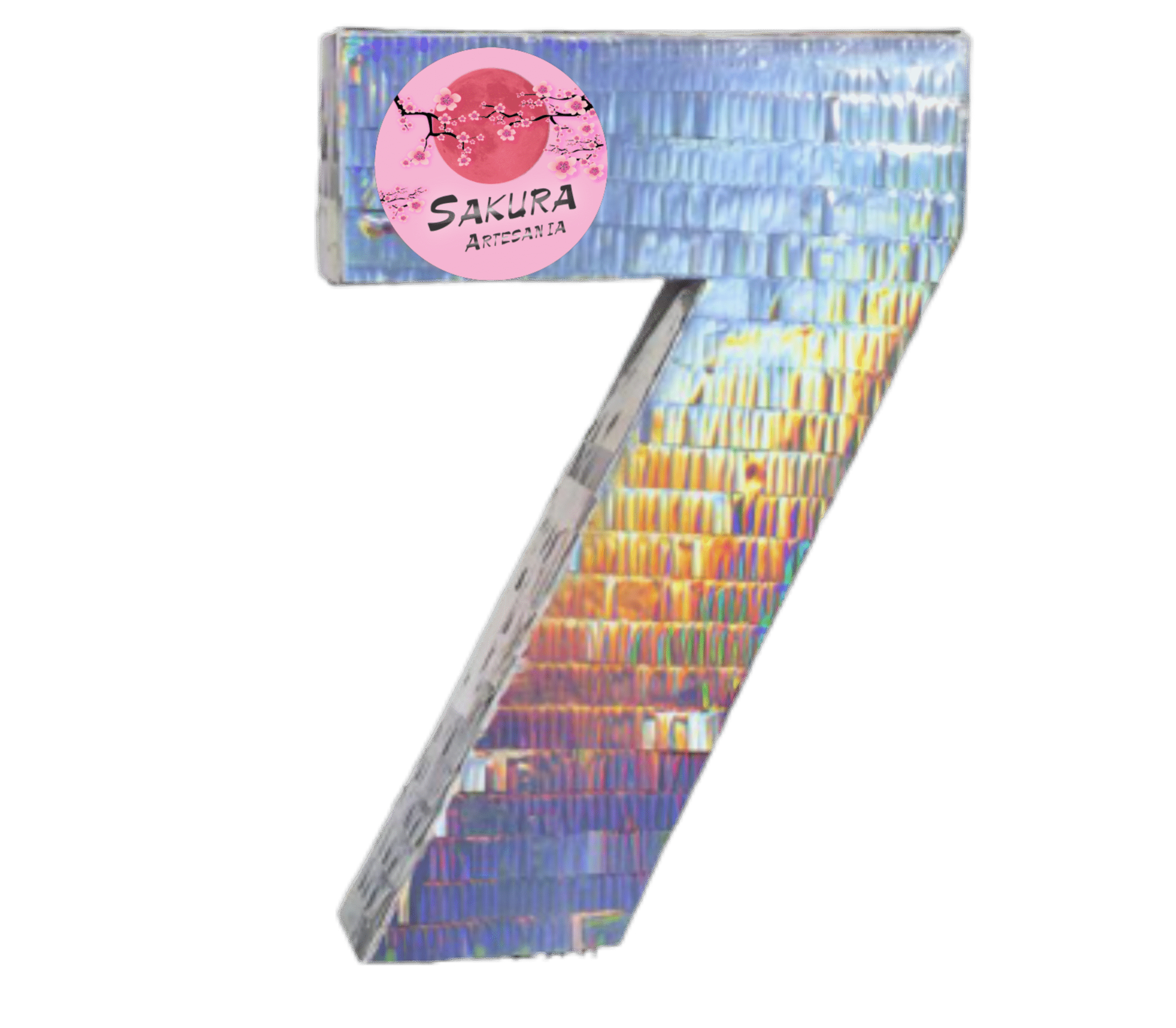 Piñatas Plateadas números - Imagen 2