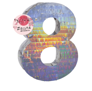 Piñata Plateadas número 8