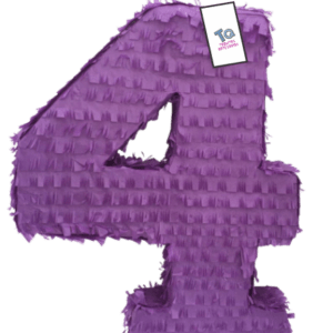 Piñata numero 4 números