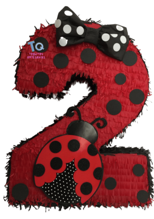 Piñata números Ladybug Miraculous