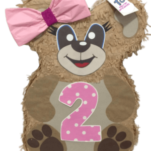 Piñata osita con numero