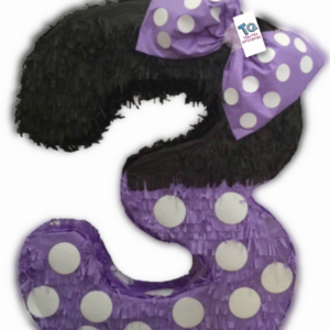 Piñatas números Minnie