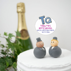 Pareja Lgbt Adorno porcelana fría cod AT104