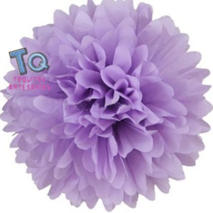 Pompón violeta 15cm
