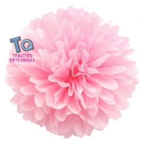 Pompón Rosado 15cm