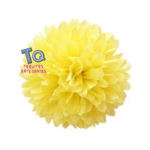 Pompón Amarillo 35cm