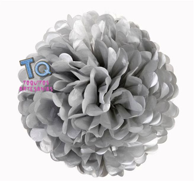 Pompón Gris 35cm