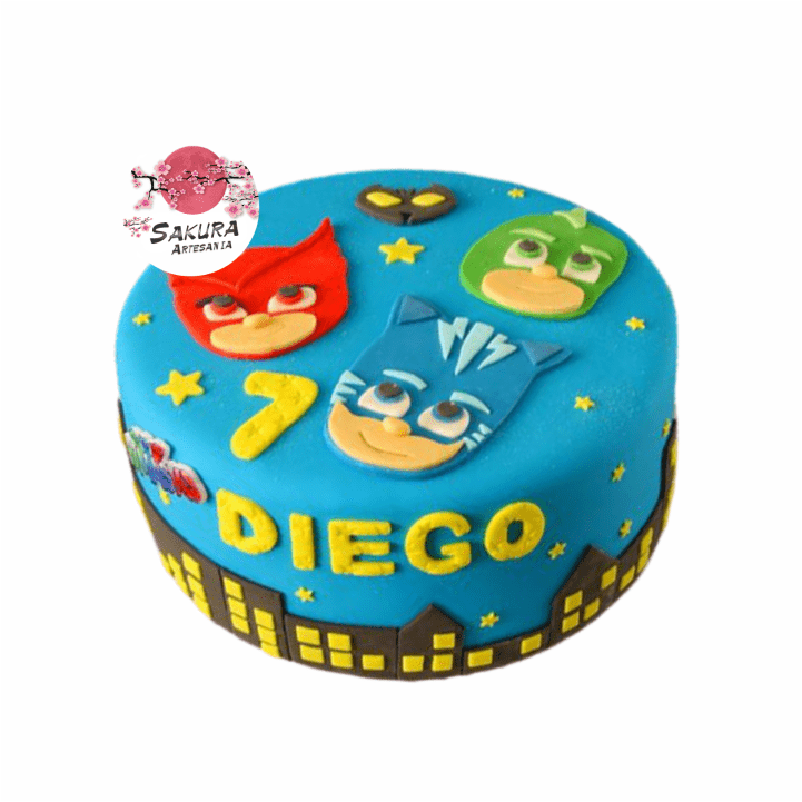 Torta Héroes en pijama PJ MASKS