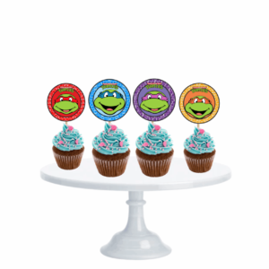Cupcake Toppers Tortugas Ninja x10u