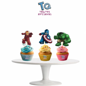 Cupcake Toppers Vengadores lego x10u
