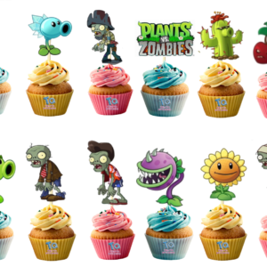 Cupcake Toppers Plantas Vs Zombie x10u