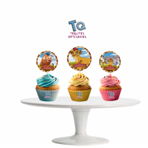 Cupcake Toppers Rey león x10u