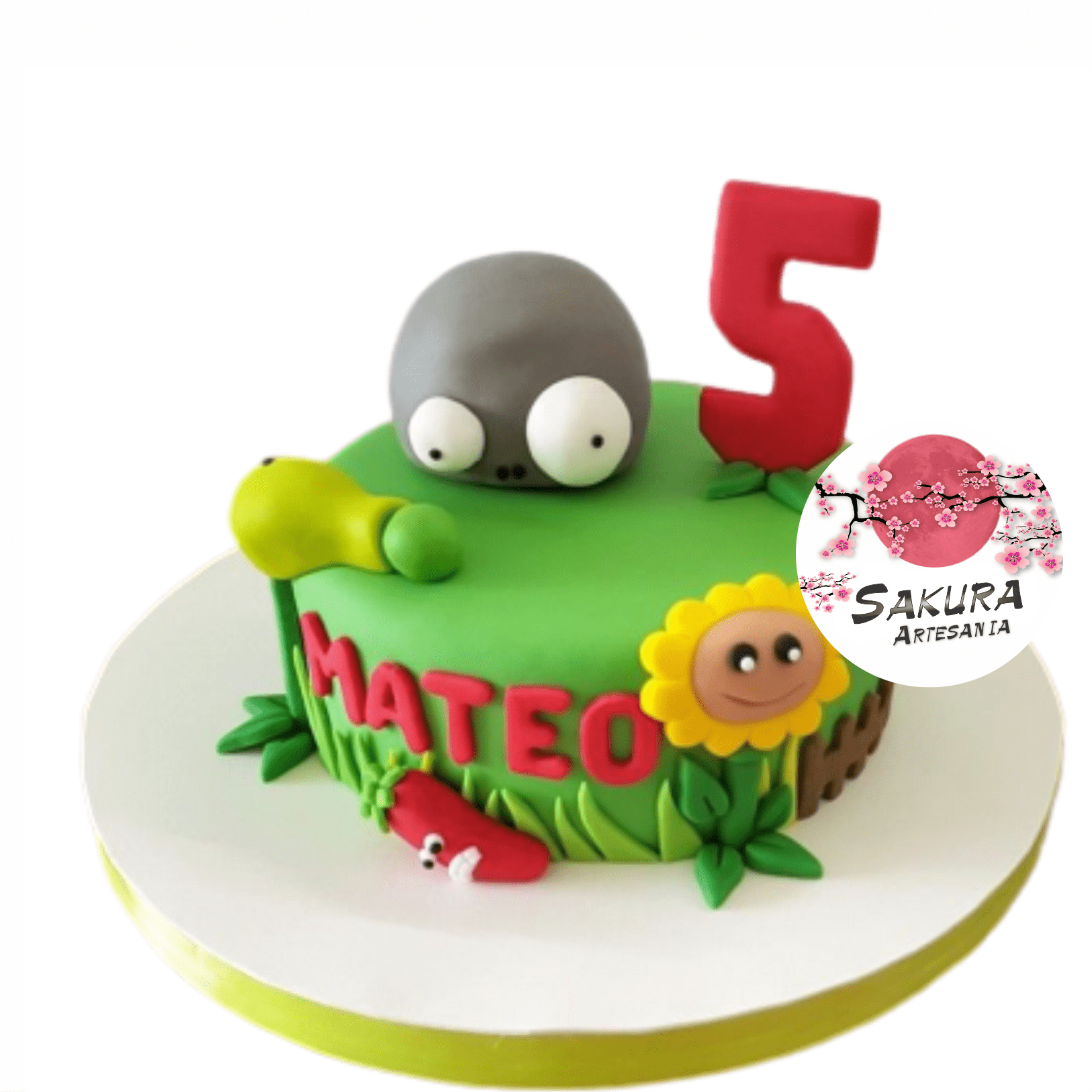 Torta Plantas vs Zombie