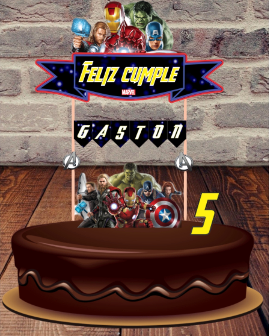 vengadores cake Toppers cod AT245