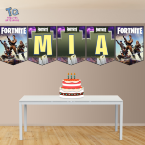 Fortnite Banderín con Nombre