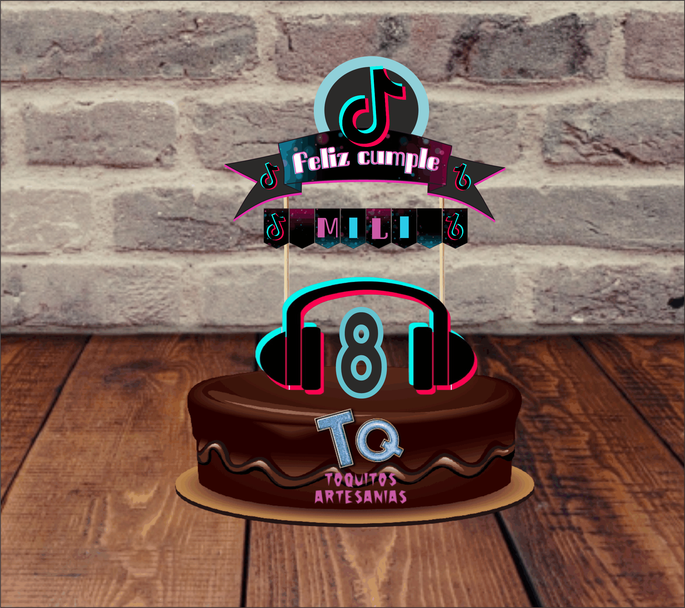 Tiktok cake Toppers cod AT248