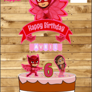 héroes en pijama BUHITA cake Toppers cod AT255