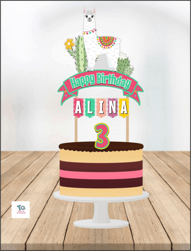 Llama cake Toppers cod AT269