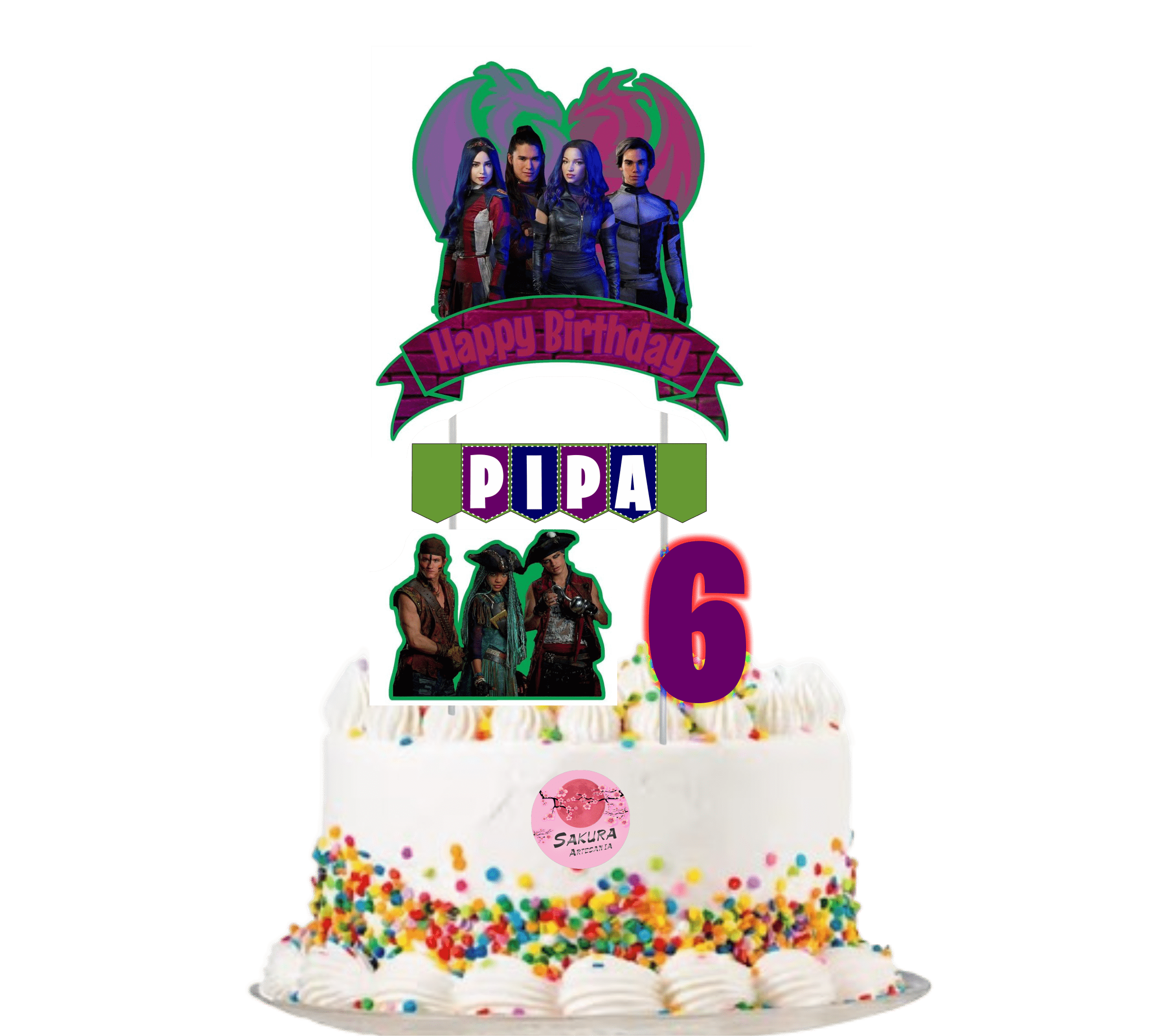 descendiente cake Toppers cod AT282