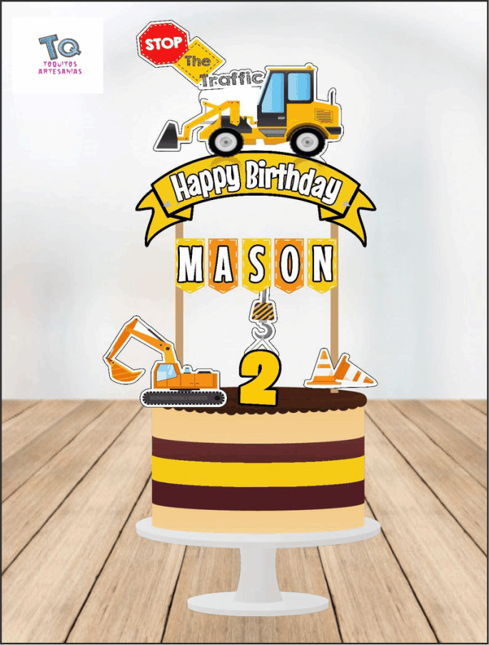 Construcción cake Toppers cod AT292