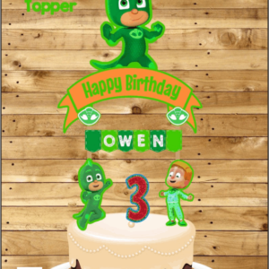 GEKKO héroes en pijama cake Toppers cod AT294