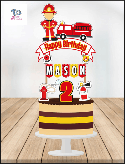 Bomberos cake Toppers cod AT296