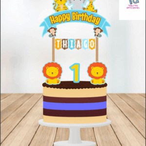 Safari animales cake Toppers cod AT308