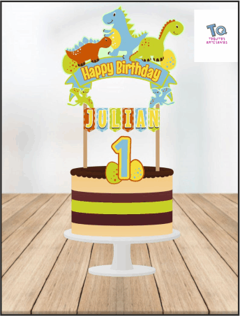 dinosaurios cake Toppers cod AT310