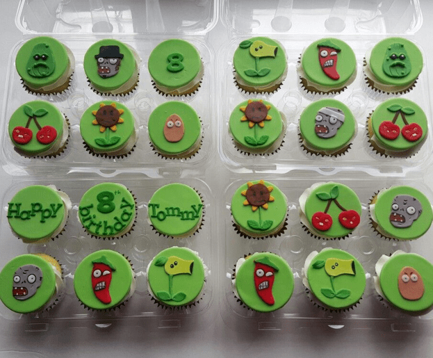 Cupcakes Plantas vs Zombies