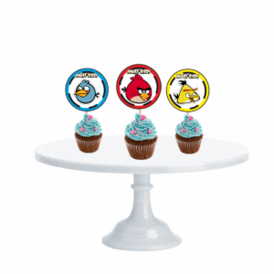 Cupcake Toppers Angry Birds x10u