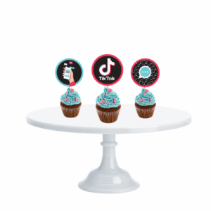 Cupcake Toppers Tik Tok x10u
