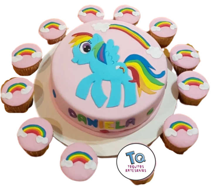 Oferta Torta My Little Pony 2 Kilos +10 Cupcake