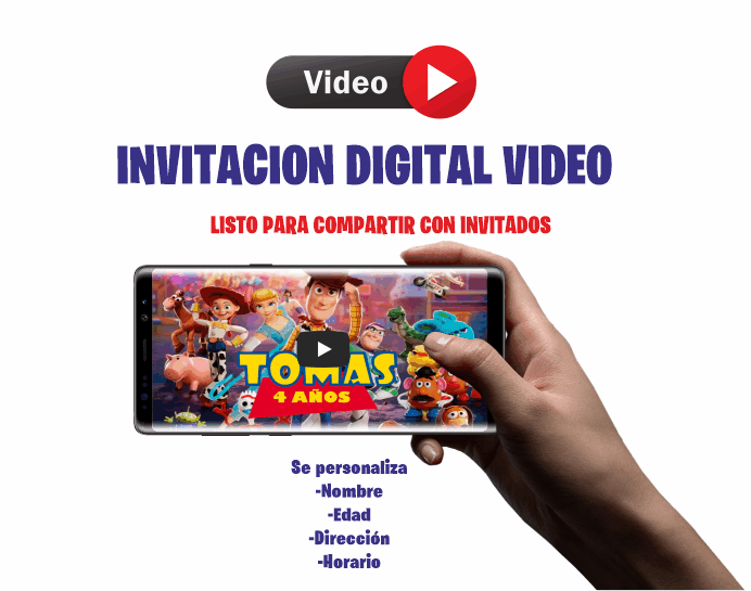 Toy story Video Digital invitación - Imagen 2