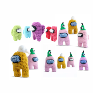 Among Us set x3 Amigurumi