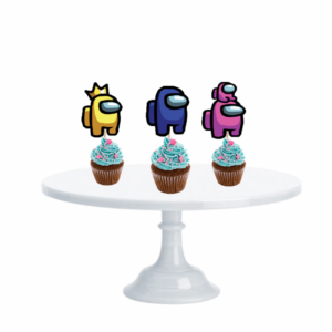 Cupcake Toppers Among Us x10u
