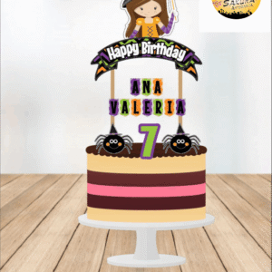 bruja Halloween cake toppers