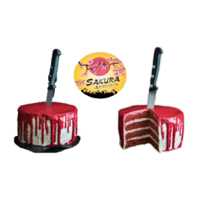 Torta Cuchillo red velvet Halloween