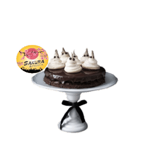 Torta Brownie fantasmas Halloween