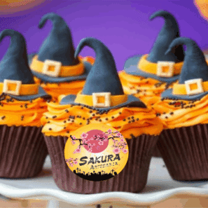 cupcake gorro bruja Halloween