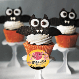 cupcake Murciélagos Halloween