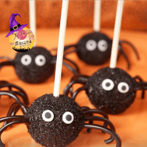 Cake Pop Arañas Halloween