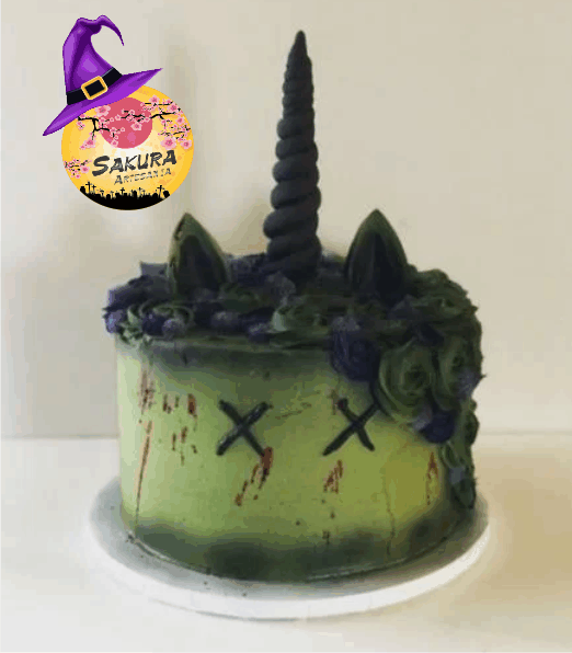 Torta Unicornio Halloween