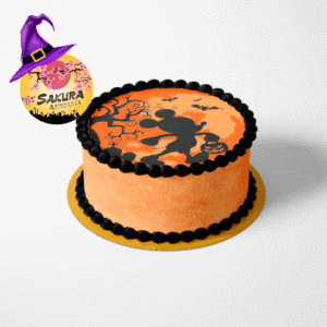 Torta Merengue y lamina Mickey Mouse Halloween