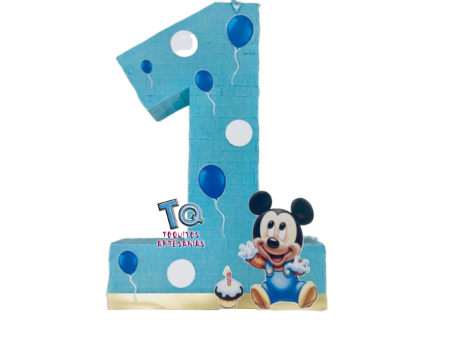 Piñata Números Mickey baby