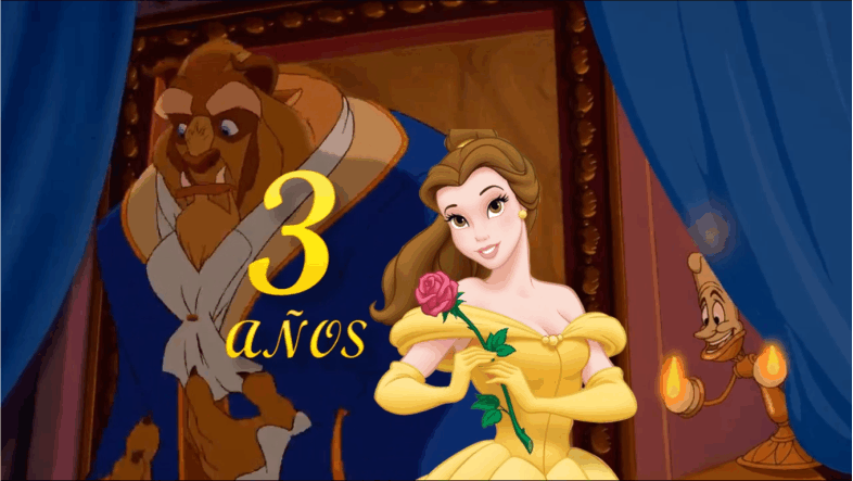 La bella y la bestia Video Digital invitación - Imagen 3