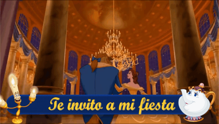 La bella y la bestia Video Digital invitación - Imagen 4