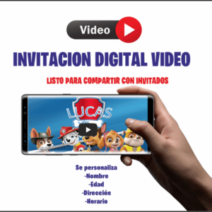Patrulla canina Video Digital invitación