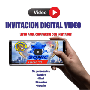 Sonic Video Digital invitación