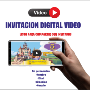 Sofia princesa Video Digital invitación