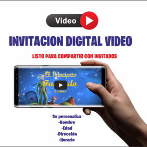 El principito Video Digital invitación